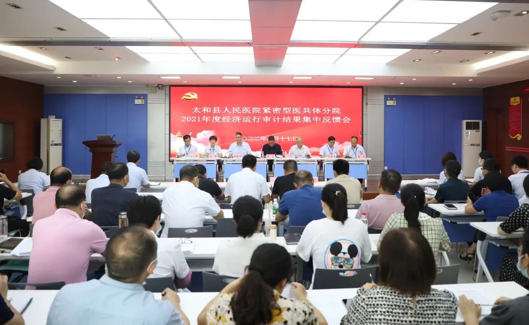 落实廉政“体检”，提高防腐“免疫力”——太和县人民医院对14家紧密型医共体分院进行经济运行审计